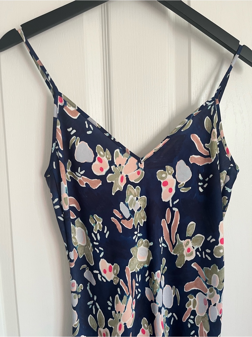 Wilfred Only Navy Floral Slip Dress